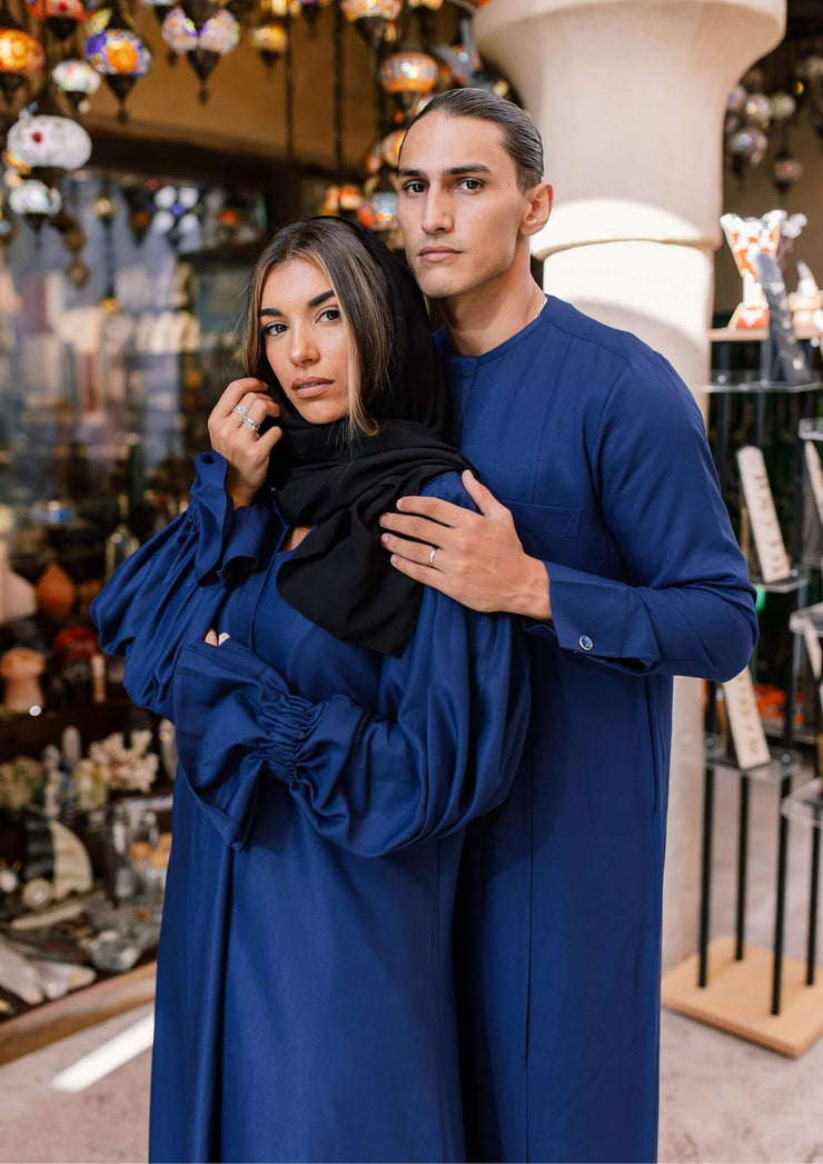 Abaya Ô Dignitaire Bleu Égyptien