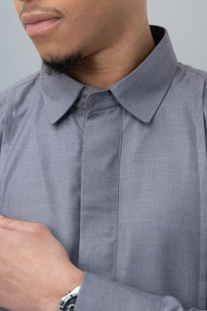 Qamis Intemporel Grey