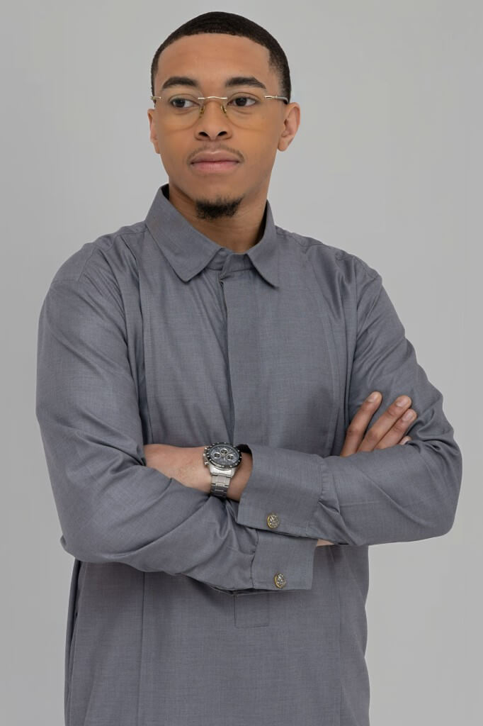 Qamis Intemporel Grey