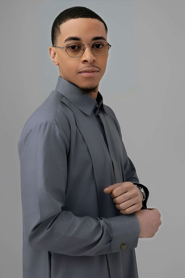 Qamis Intemporel Grey